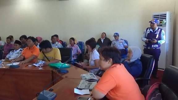Perwakilan juru parkir menyampaikan aspirasinya