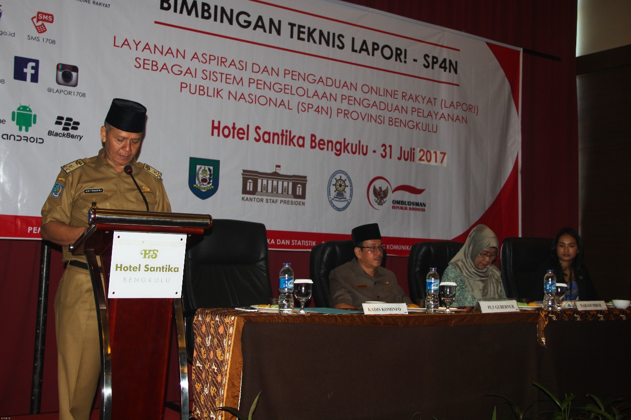 bimbingan teknis layanan aspirasi dan pengaduan online rakyat (LAPOR!) 