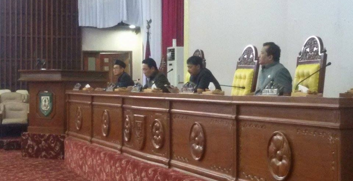 Rapat paripurna DPRD Provinsi Bengkulu