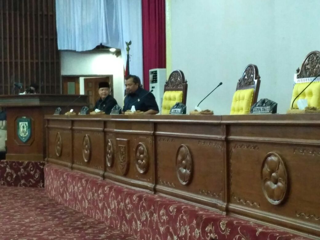 Elvi Hamidi memimpin rapat paripurna