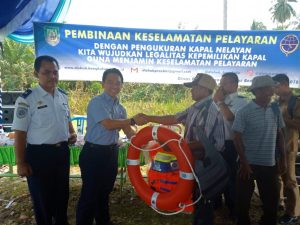 Dishub Provinsi Gelar Pembinaan Keselamatan Pelayaran Desa Pasar Bantal