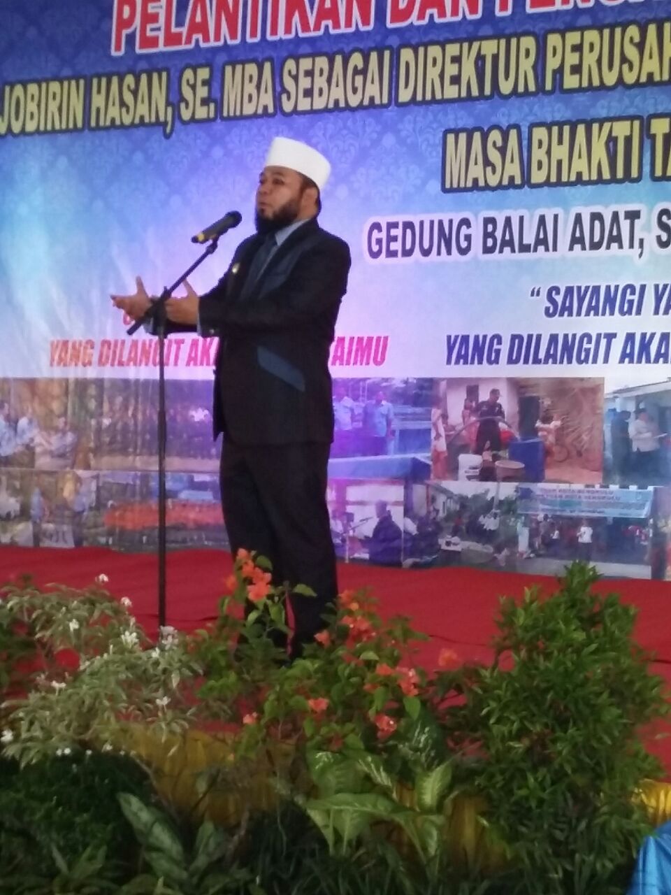 Walikota Helmi Hasan saat memberikan kata sambutan