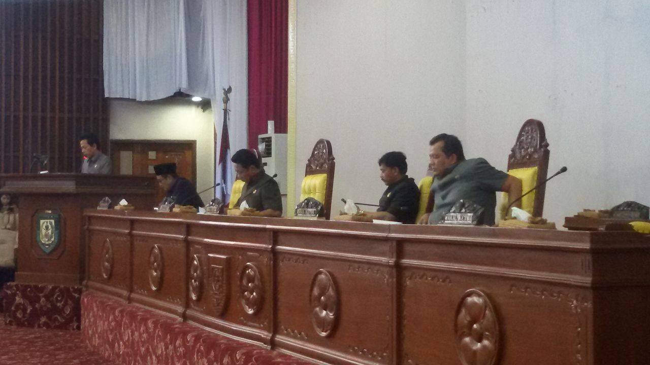 Sudiro Raharjo menyampaikan Tatib DPRD Provinsi Bengkulu