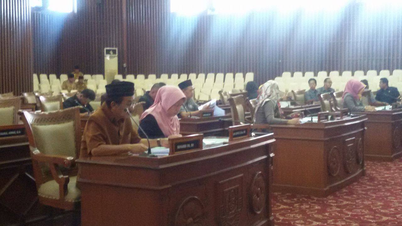 Suasana rapat paripurna DPRD Provinsi Bengkulu