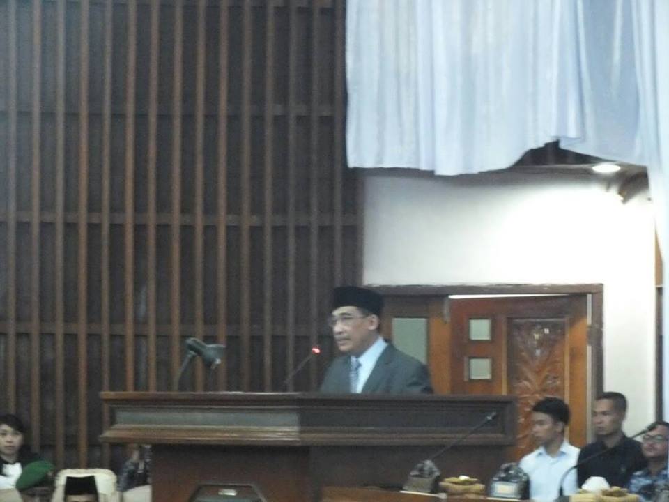 Perwakilan BPK RI menyampaikan sambutan