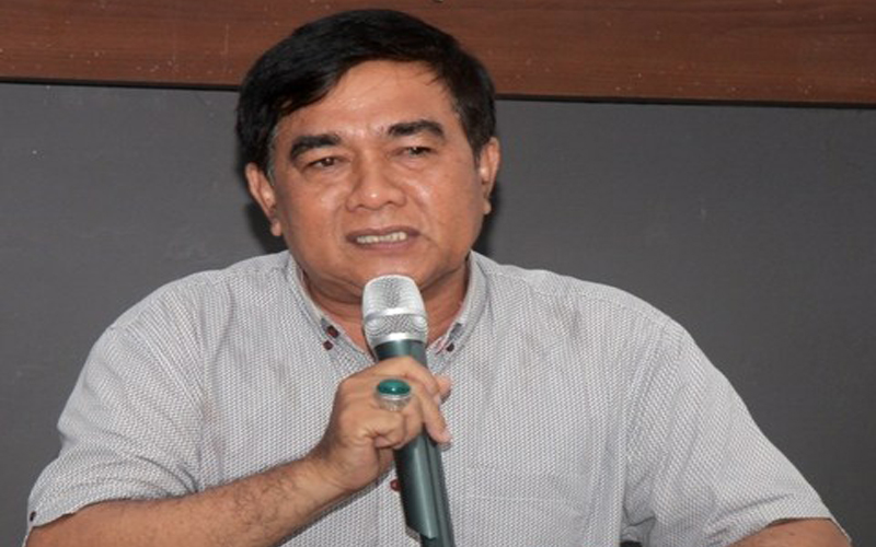 Ketua Harian Koni Provinsi Abdul Karim Tuki saat menyampaikan arahan.