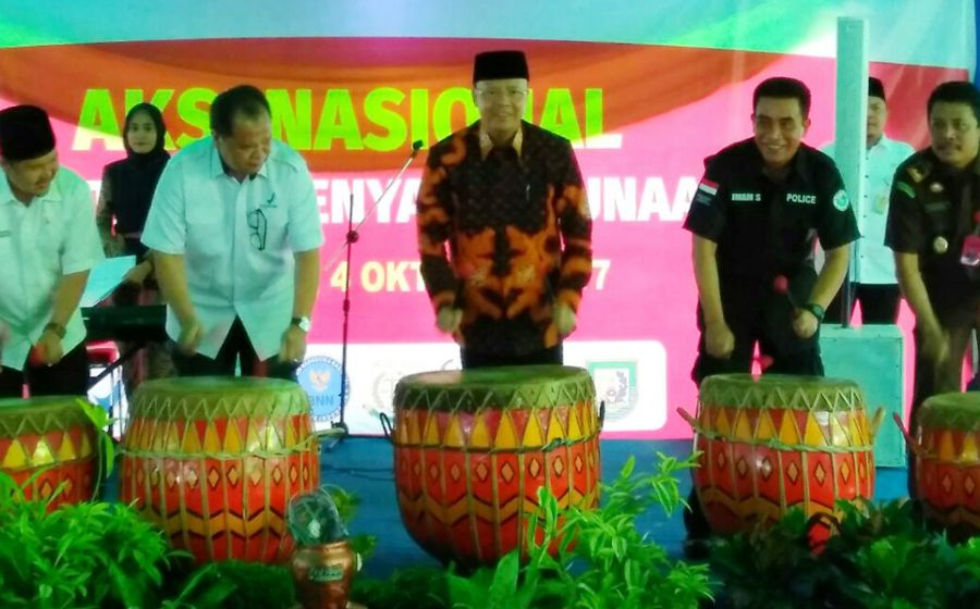 Aksi sosial penyalahgunaan obat di Badan Pengawas Obat dan Makanan Bengkulu, Rabu