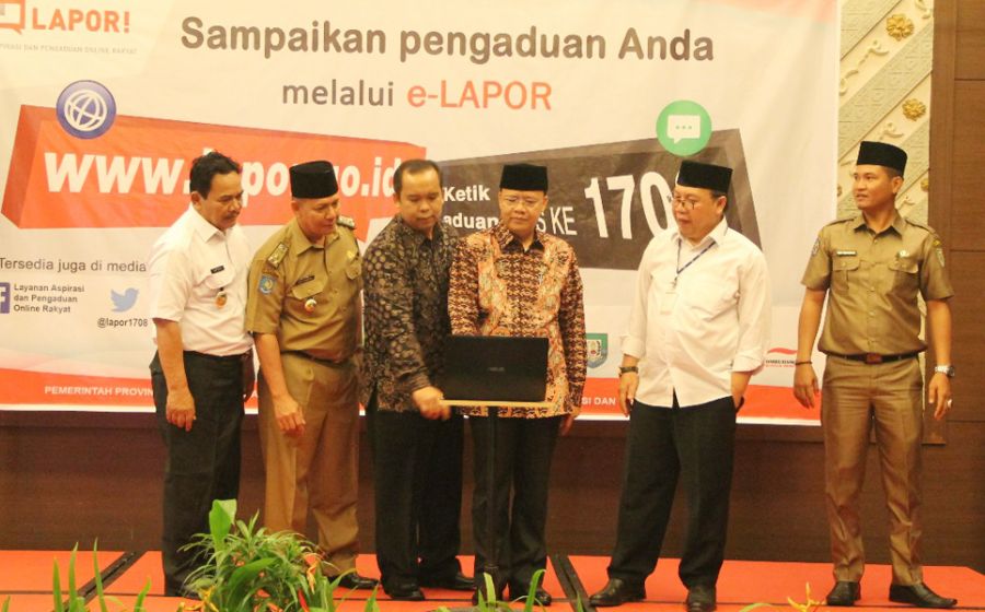 Launching E-Lapor SP4N, Selasa (17/10/2017)