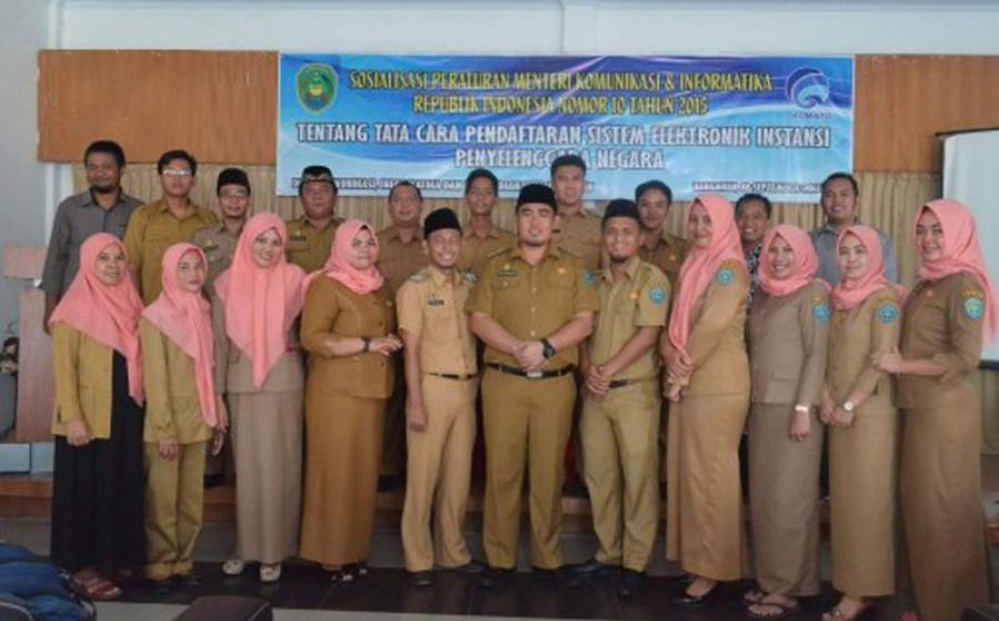 Sosialisasi Peraturan Menteri Komunikasi dan Informatika Nomor 10 Tahun 2015 tentang Tata cara Pendaftaran sitem elektronik Instansi Penyelenggara Negara