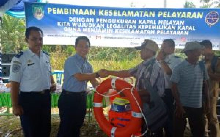 Dishub Provinsi Gelar Pembinaan Keselamatan Pelayaran Desa Pasar Bantal