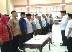 Pengukuhan Kelompok Keluarga Sadar Hukum (Kadarkum), di Rabu pagi (25/10/2017) di Gedung Gunung Bungkuk, Kantor Walikota, Bentiring